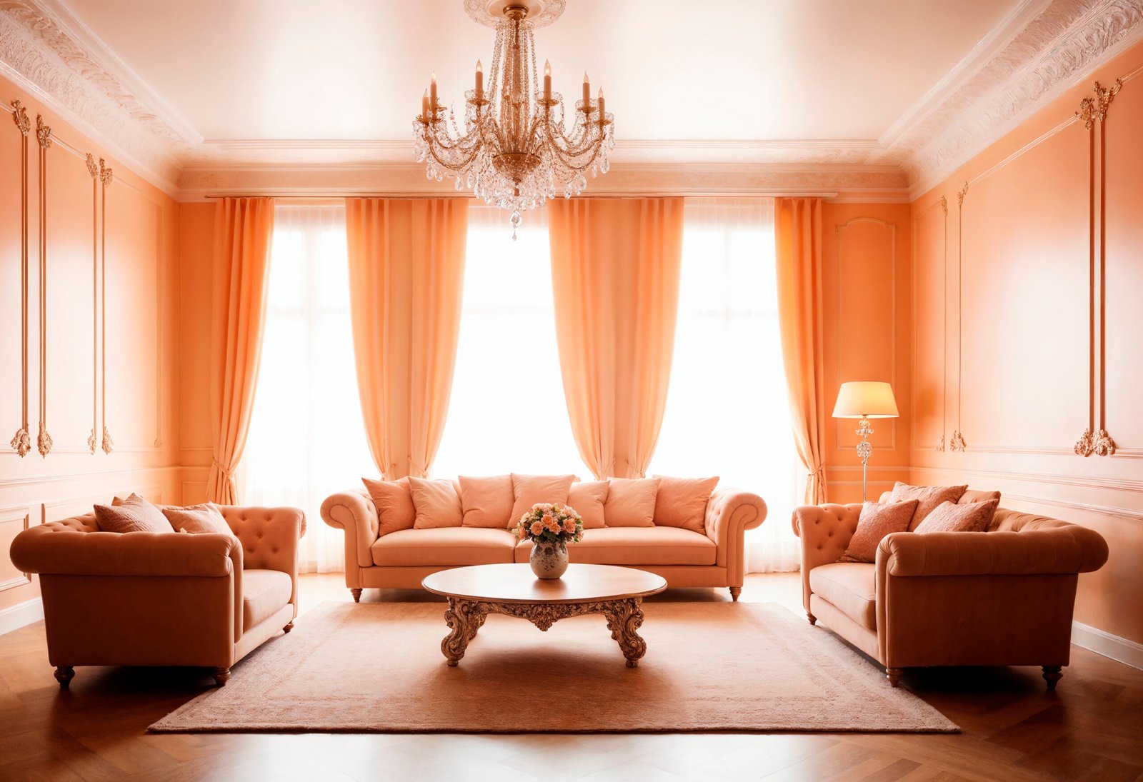 image to beautiful light color curtain